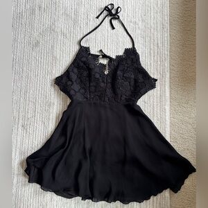 Bebe Elegant Black Lace Dress